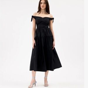 Tanya Taylor Black Ashland Dress